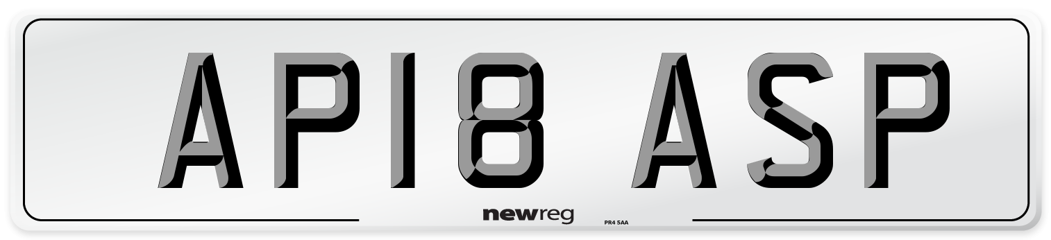 AP18 ASP Number Plate from New Reg